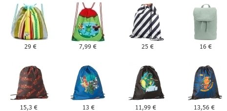 7 Πουγκιά Εκδρομής έχουμε στο tsantes.gr