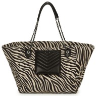 τσάντες χειρός ikks 1440 cabas xl toile zebre