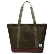 σακίδιο πλάτης herschel heritage tote - ivy green/chicory coffee