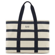 τσάντα ea7 emporio armani striped shopping bag women