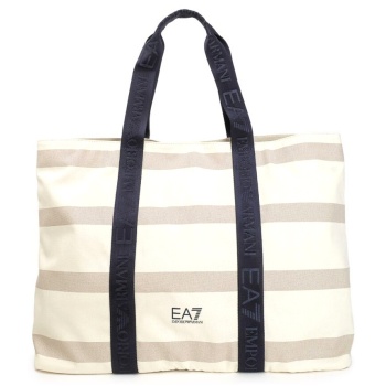 τσάντα ea7 emporio armani striped shopping bag women
