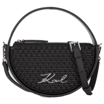 τσάντα karl lagerfeld k signature sp round woven σε προσφορά