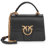 τσάντες ώμου pinko love one top handle mini light vitello seta