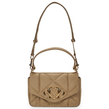 τσάντες ώμου love moschino embossed q suede