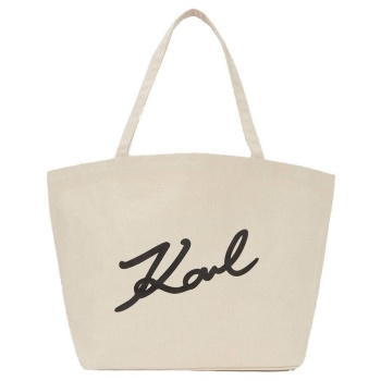 shopping bag karl lagerfeld a3w50108 k signature emb canvas σε προσφορά