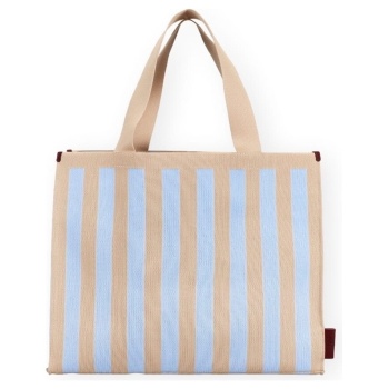 shopping bag the sticky sis club shopper bag - marzipan/sky
