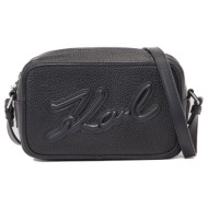 τσάντα karl lagerfeld skuare camera bag grainy |