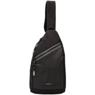 τσάντες ώμου calvin klein jeans striped utility zip sling lv04d3215g |