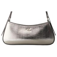 τσάντα calvin klein jeans ck metallic small shoulder bag lv04f3304g |