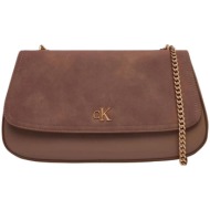 τσάντες ώμου calvin klein jeans ck conv chain brushed medium bag lv04f3407g |