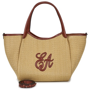 τσάντες ώμου emporio armani shopping straw m