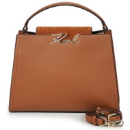 τσάντες χειρός karl lagerfeld k/signature md top handle sued