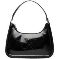 τσάντες χειρός calvin klein jeans bold ck metallic shoulder bag lv04f3332g |