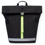 σακίδιο πλάτης lefrik lars roll backpack - black lime |