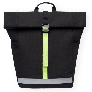σακίδιο πλάτης lefrik lars roll backpack - black lime |