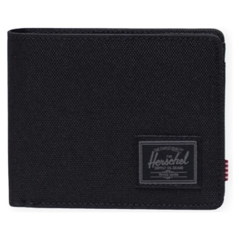 πορτοφόλι herschel roy + coin eco wallet - black tonal |