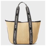 τσάντες ώμου karl lagerfeld k/essential raffia bag |