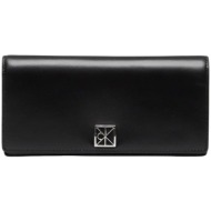 πορτοφόλι calvin klein jeans emblem hw pebble long bifold lv04f1129g |