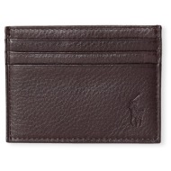 πορτοφόλι polo ralph lauren ongoing cardholder - brown |