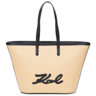 shopping bag karl lagerfeld k/signature raffia md tote