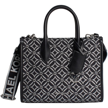 τσάντες ώμου michael michael kors 35f4s7zc5j-black-silver | σε προσφορά
