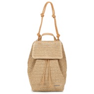 σακίδιο πλάτης desigual backpack half logo raffia luena