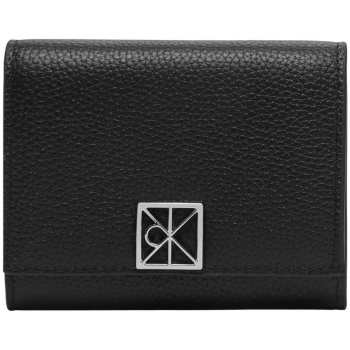 πορτοφόλι calvin klein jeans emblem hw pebble trifold w/zip