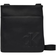 τσάντες ώμου calvin klein jeans bold ck flatpack lv04d3344g |