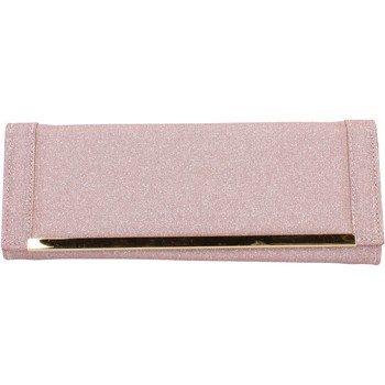 pouch/clutch made in italia pochette rosa tessuto oro ab990 σε προσφορά