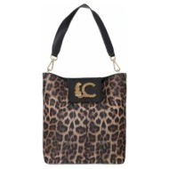 τσάντα lola casademunt shopper with chain detail and leather-ef |