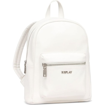 replay λευκή τσάντα πλάτης fw3587
