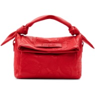 desigual κόκκινη τσάντα ώμου alpha loverty 3.0