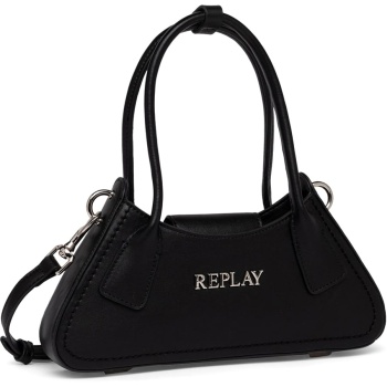 replay μαύρη mini bag fw3619