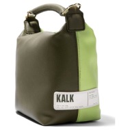 kalk πράσινη τσάντα χιαστί soft bag
