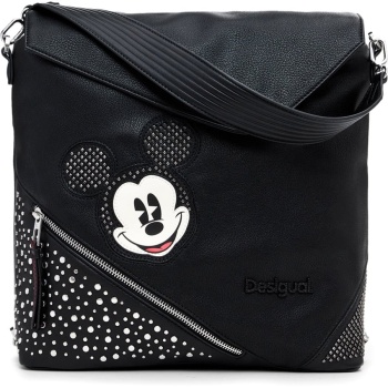 desigual μαύρη τσάντα πλάτης mickey studstyle jer σε προσφορά