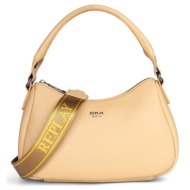 replay μπεζ τσάντα ώμου ...