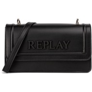 μαύρη τσάντα χιαστή replay fw3002-052