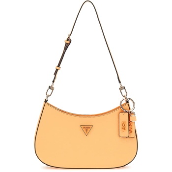 guess ροδακίνι τσάντα ώμου noelle top zip