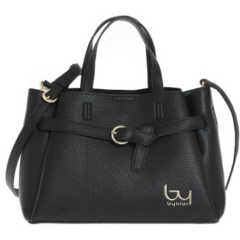 bybyblos μαύρη τσάντα ώμου αυα 48b01 σε προσφορά