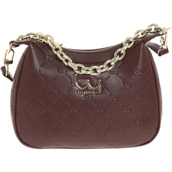 bybyblos καφέ τσάντα ώμου ivy 68b04 σε προσφορά