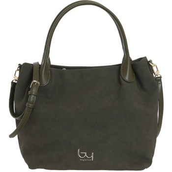 bybyblos χακί τσάντα ώμου daisy 66b01 σε προσφορά