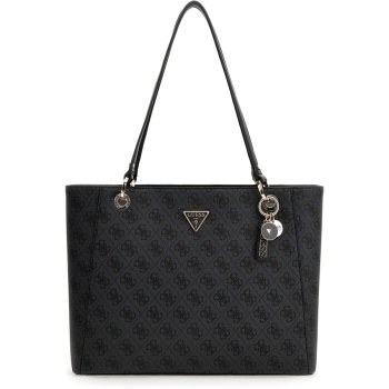 guess μαύρη τσάντα ώμου noelle bg967225