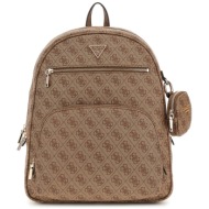 guess μπεζ latte backpack power play maxi