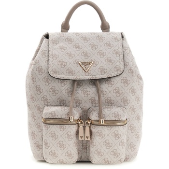 guess μπεζ dove backpack manhattan flap σε προσφορά
