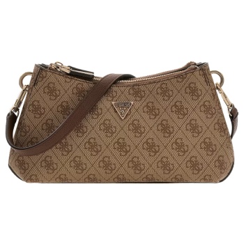 guess μπεζ λατε τσάντα ώμου noelle 4g logo σε προσφορά