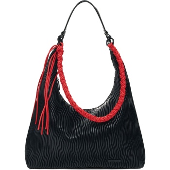 desigual μαύρη τσάντα ώμου litio samarra 26saxp54