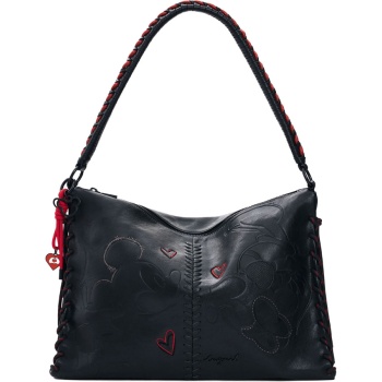 desigual μαύρη τσάντα ώμου mickey leiria 26saxpbe_2000 σε προσφορά