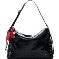 desigual μαύρη τσάντα ώμου galaxy leiria 26saxp86