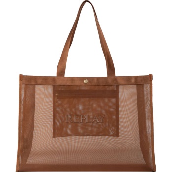 replay καφέ shopping bag fw3727