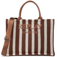 replay ριγέ τσάντα ώμου ...